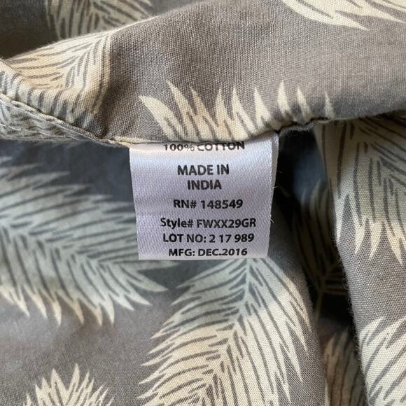 NWT Free Planet Gray Feather Long Sleeve Button Down Size 4X - Picture 9 of 9